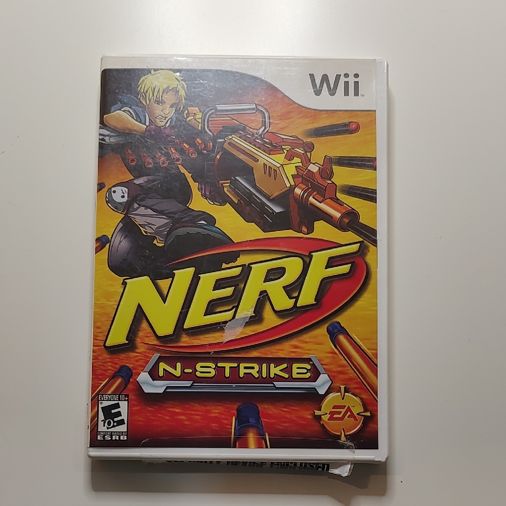 Nerf N-Strike Wii Game - Bold Yellow and Red
